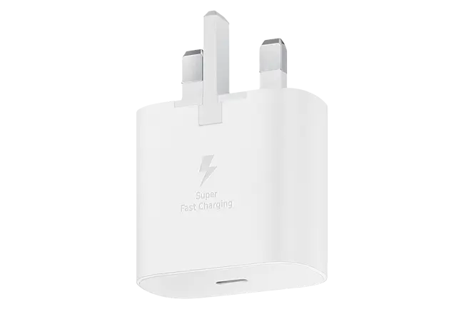 شاحن حائط من سامسونج بقوة 25 واط USB-C شاحن حائط من سامسونج بقوة 25 واط USB-C